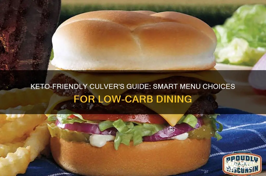 how to eat keto at culvers