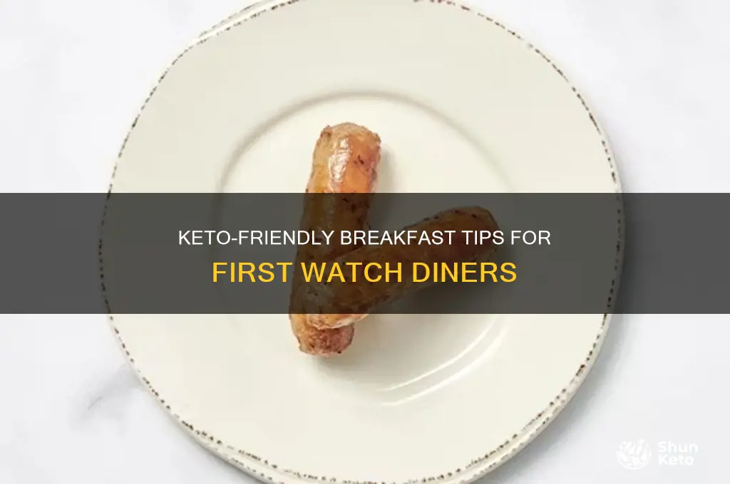 how to eat keto at first watch