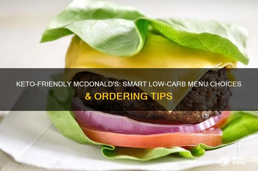 how to eat keto at mcdo