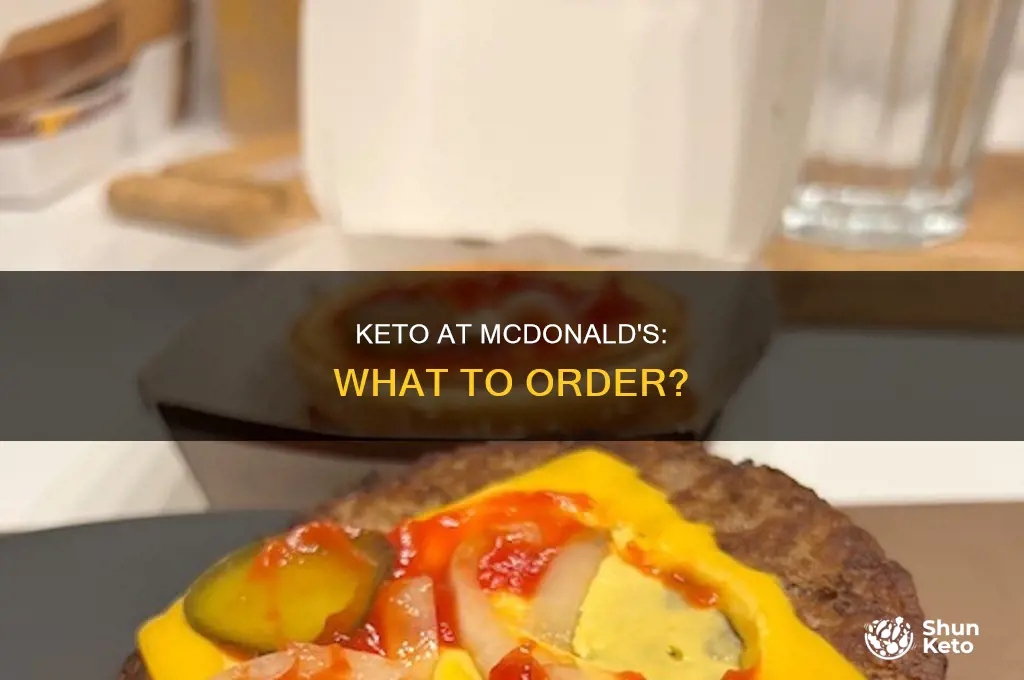 how to eat keto at mcdonald