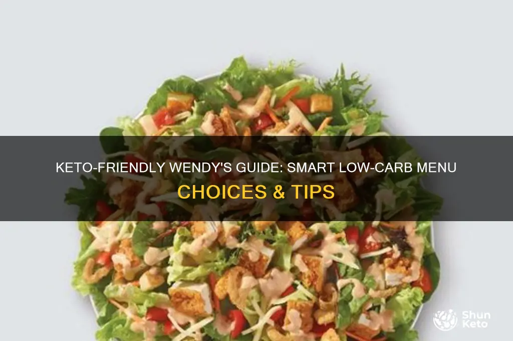 how to eat keto at wendy
