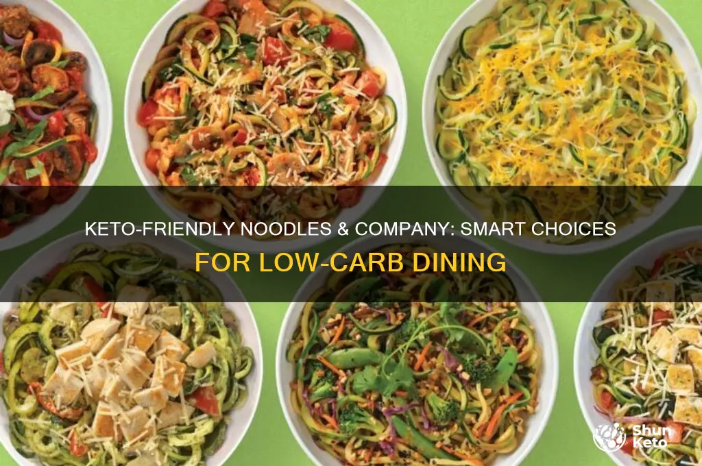 how to eat noodles and company on keto