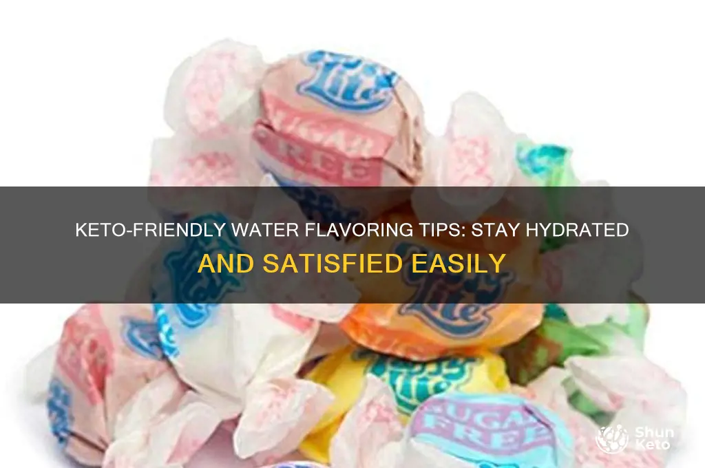 how to flavor water on keto diet