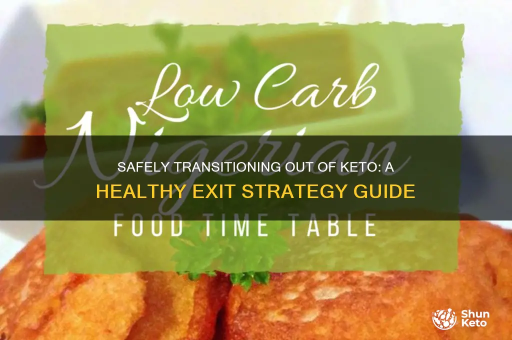 how to get out of keto diet safely
