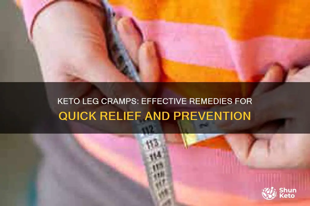 how to get rid of leg cramps on keto diet