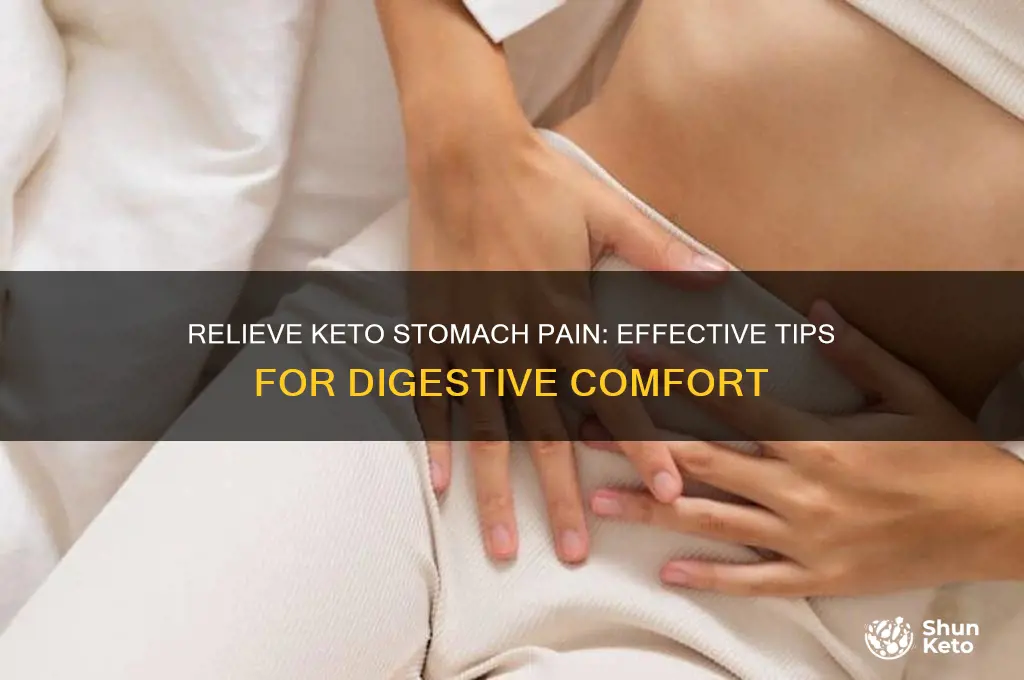 how to get rid stomach pain on keto diet