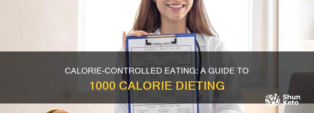 how to go on a 1000 calorie diet