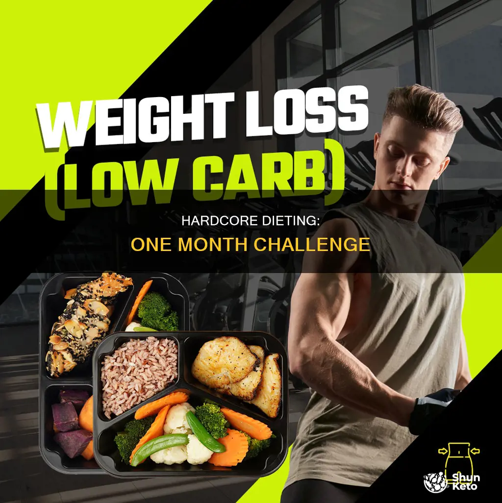 how to go on a hardcore diet 1 month