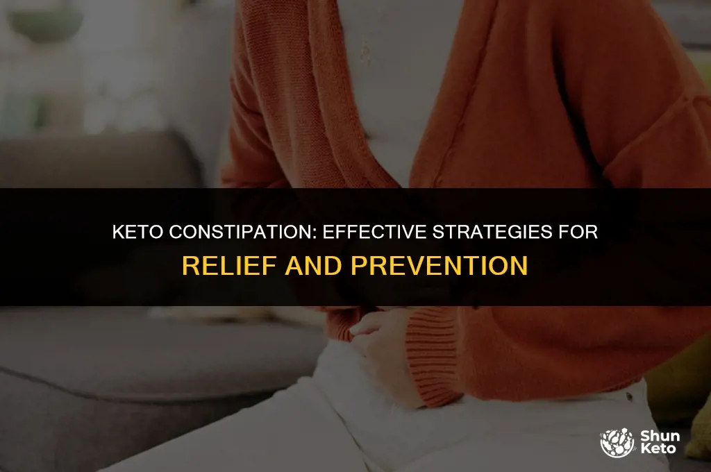 how to handle constipation on keto