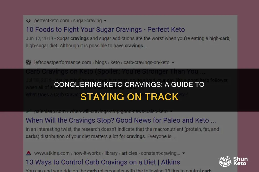 how to handle cravings on keto
