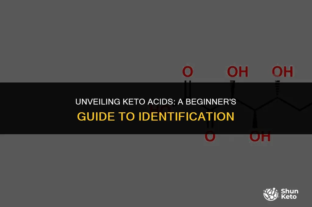 how to identify a keto acid