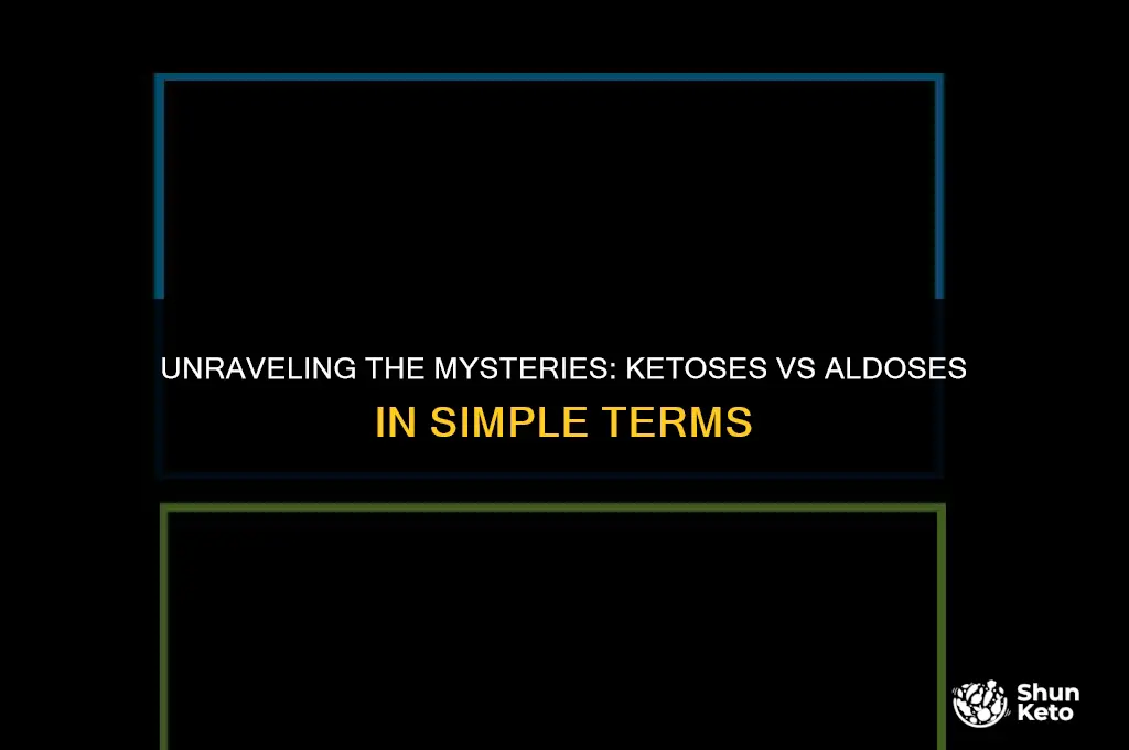 how to identify ketoses vs aldoses