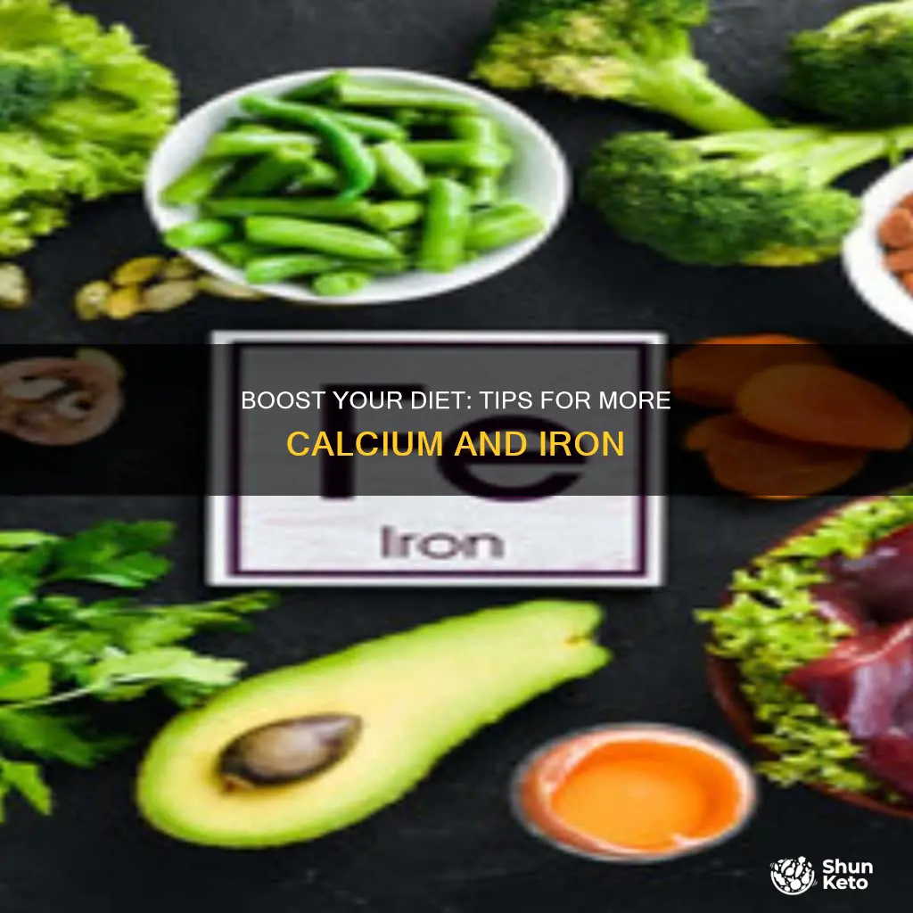 how to increase calcium and iron in diet