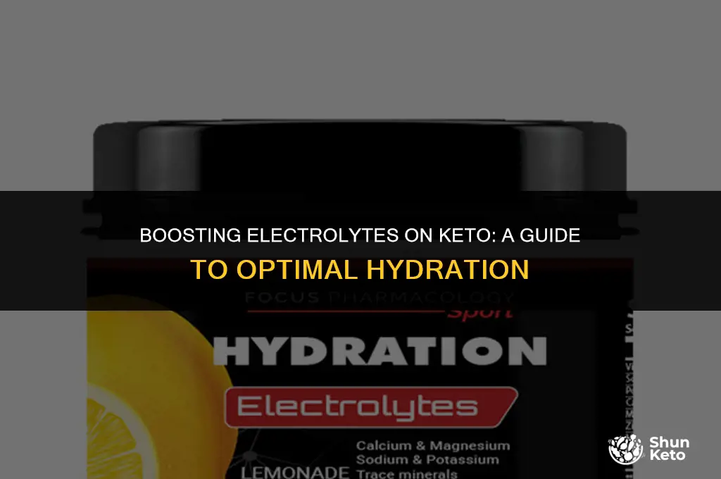 how to increase electrolytes keto