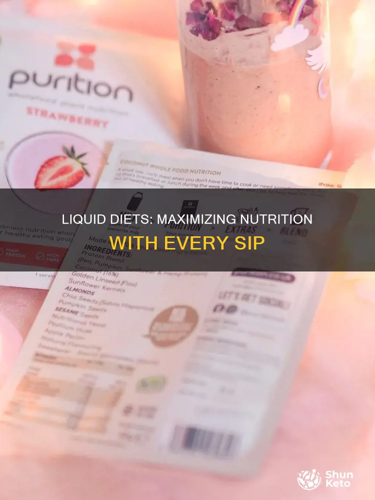 how to increase nutriants for ct who needs liquid diet