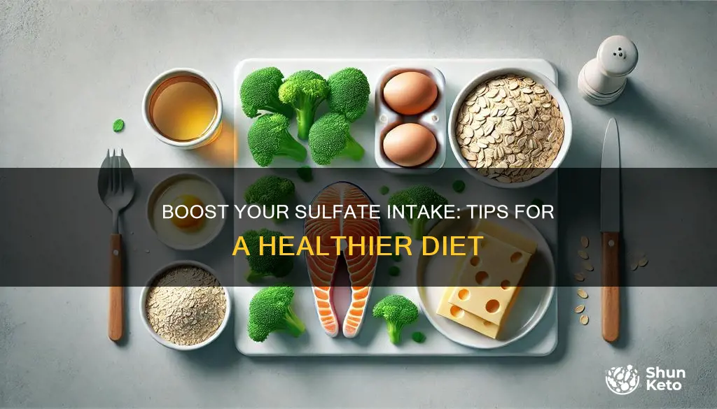 how to increase sulfate in diet