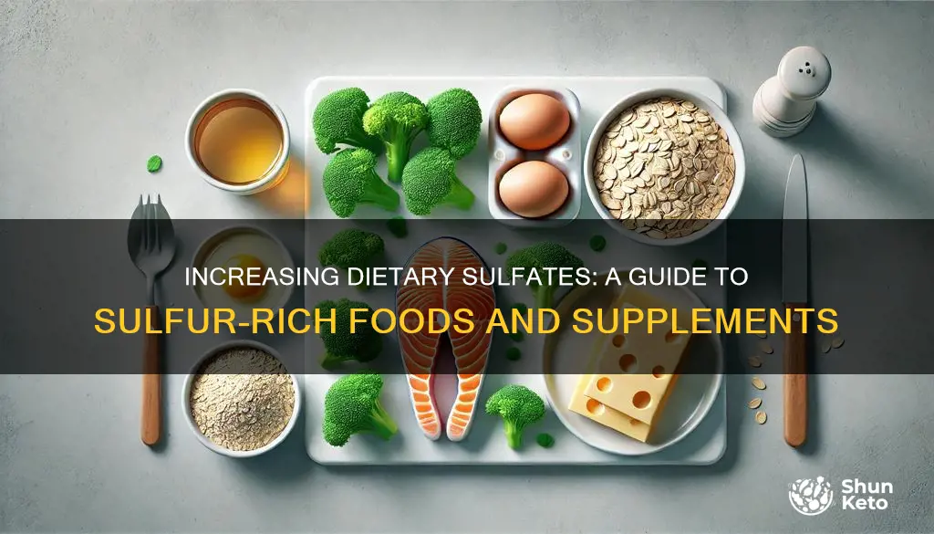 how to increase sulfate in diet