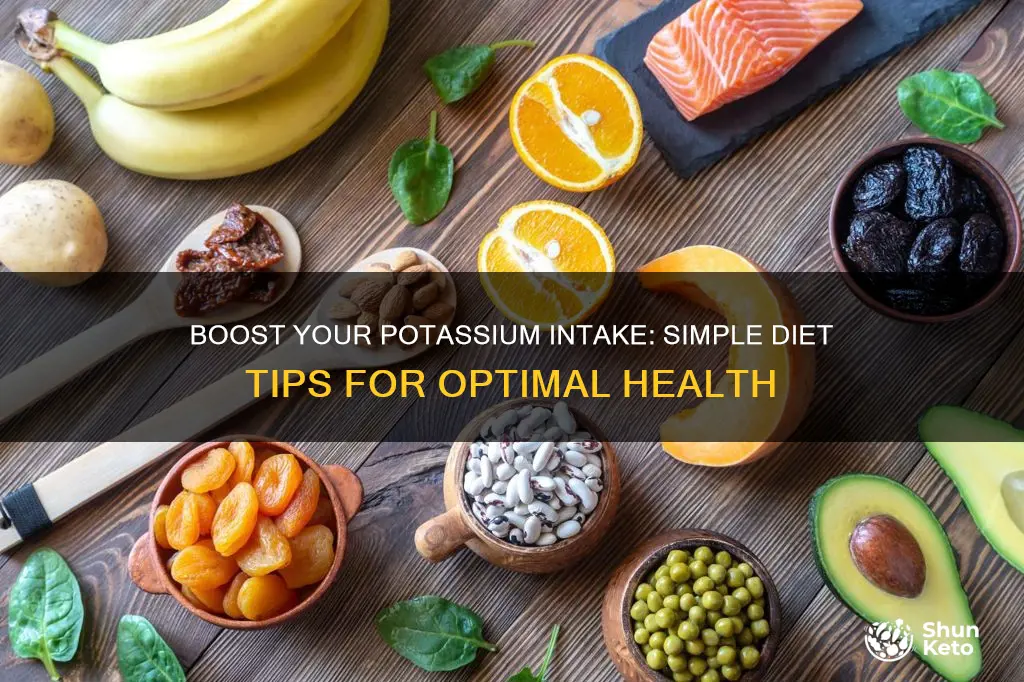 how to increase the amout of potassium in the diet