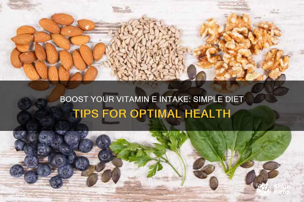 how to increase vitamin e in diet