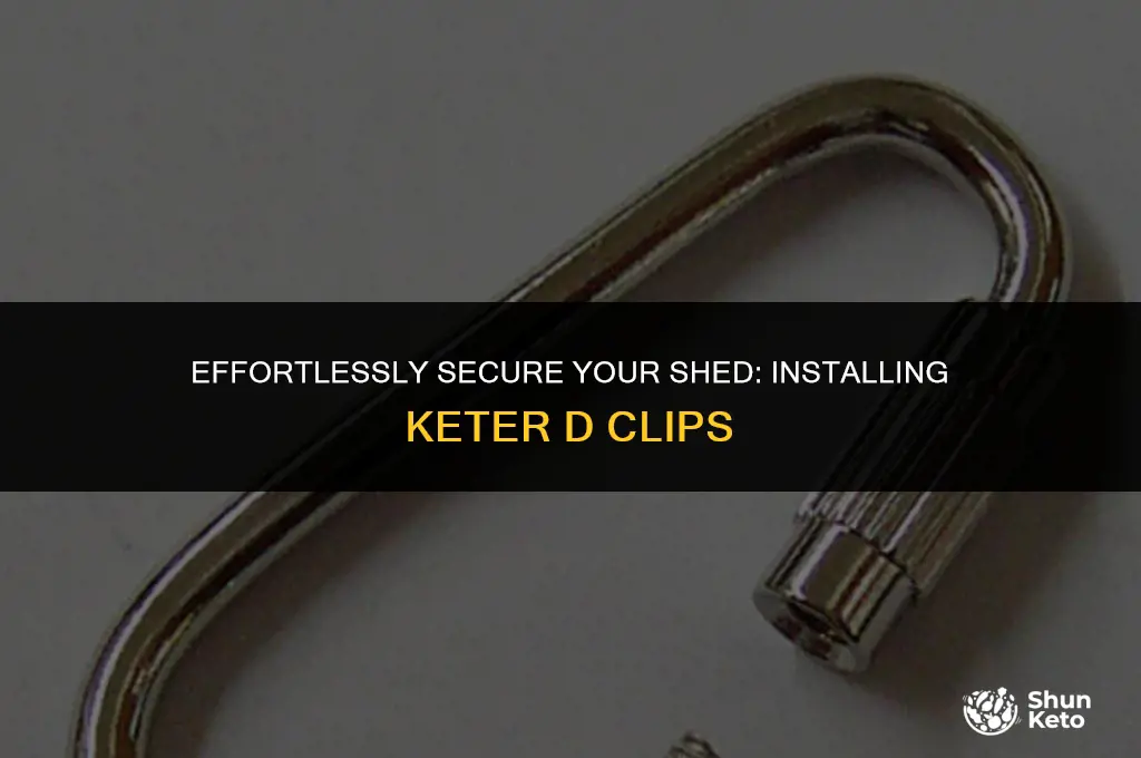 how to install keter d clips