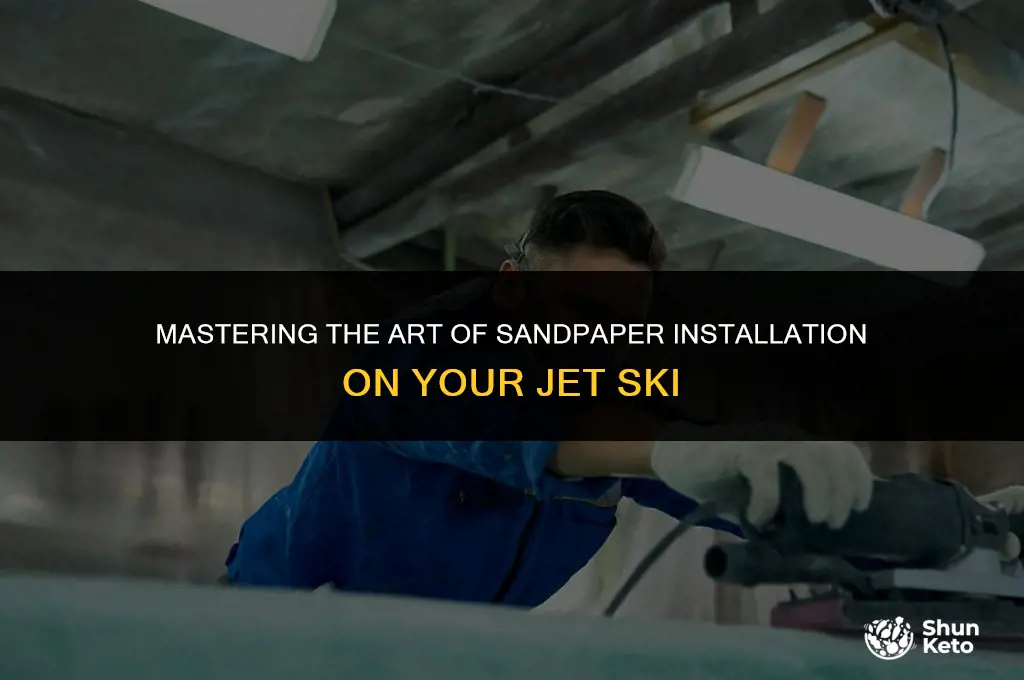 how to install sand paper on jet ket
