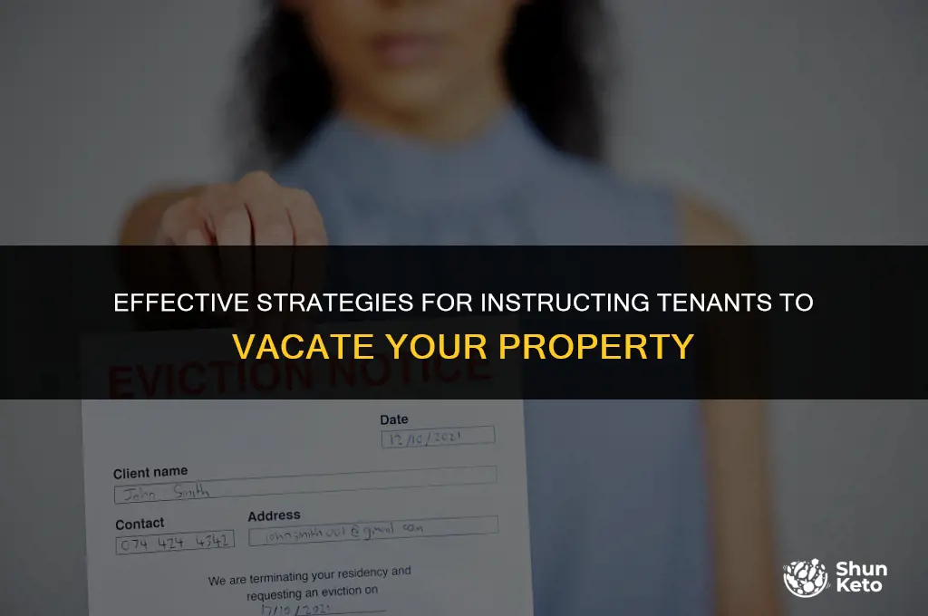 how to instruct your tenants to leave kets