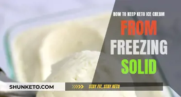 Keep Keto Ice Cream Soft, Not Solid