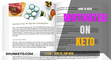 Staying Motivated on Keto: Tips and Tricks for Success