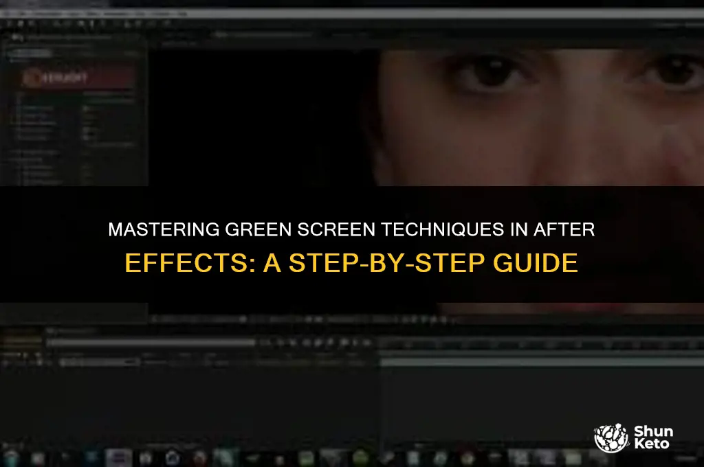 how to ket a green screen in after effects