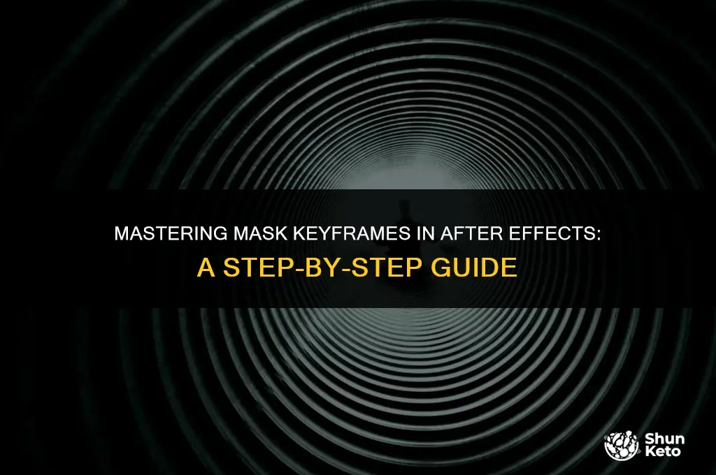 how to ket a keyframe on a mask in aftereffects