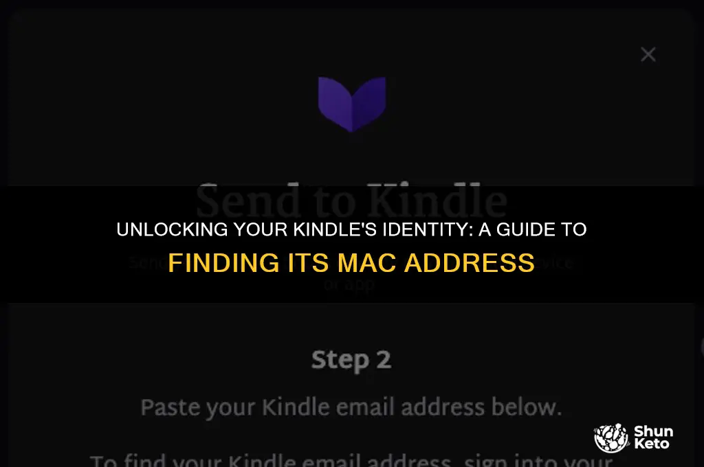 how to ket a kinde mac address