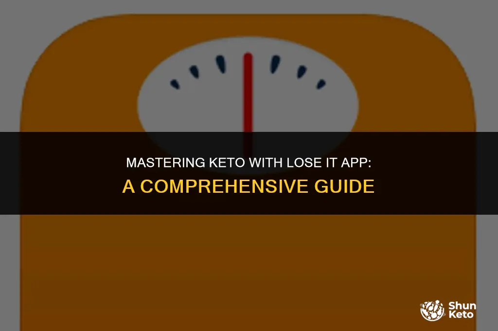 how to keto on lose it app
