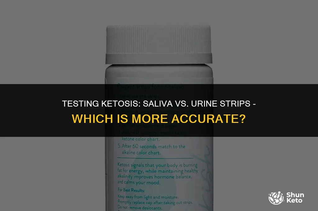 how to keto strips saliva or urine