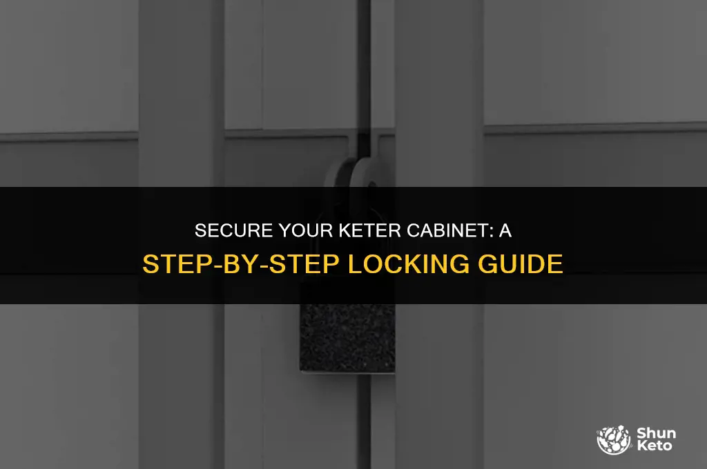 how to lock keter cabinet