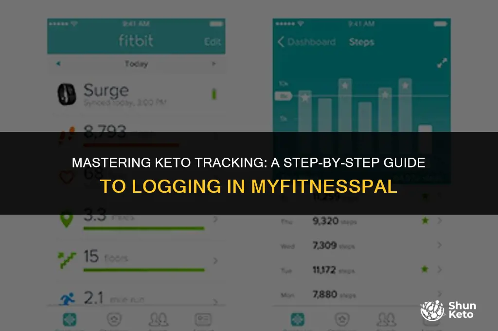 how to log in my fitness pal for keto