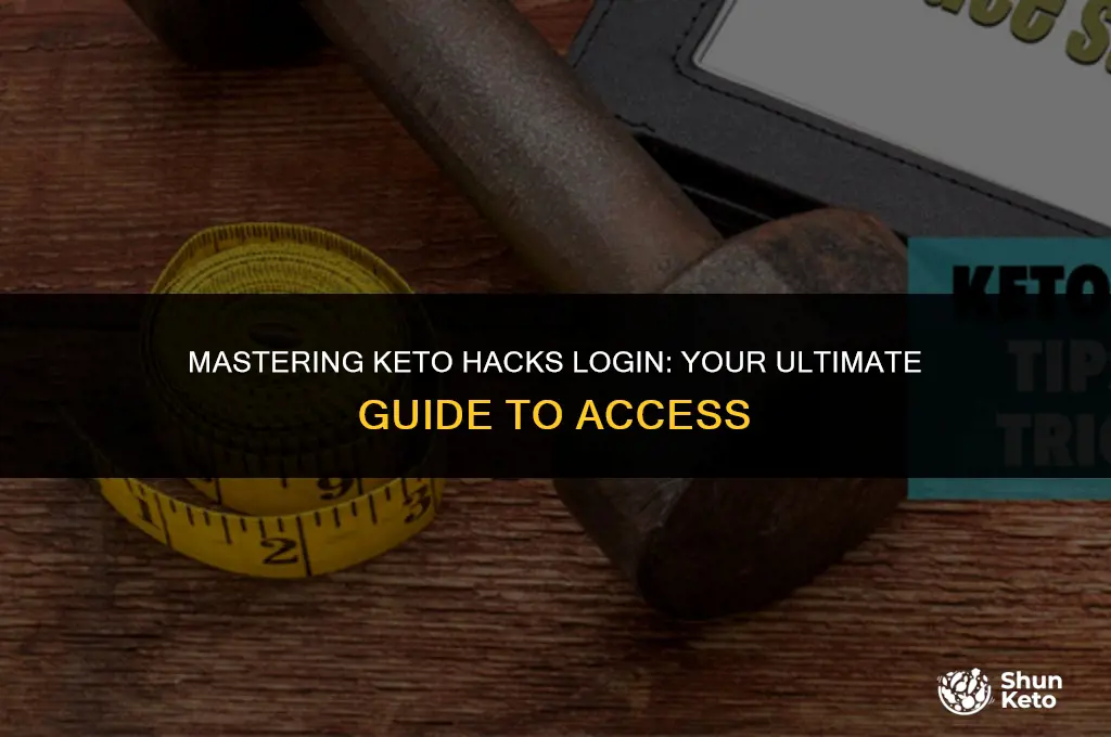 how to login into keto hacks