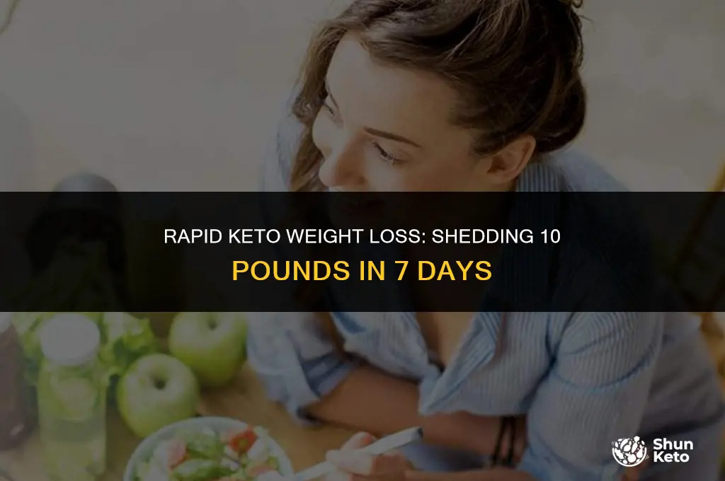 how to lose 10 lb in one week on keto