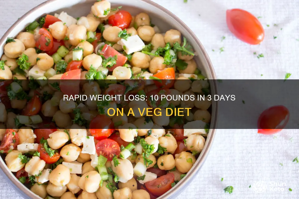 how to lose 10 pounds in 3 days vegetarian diet