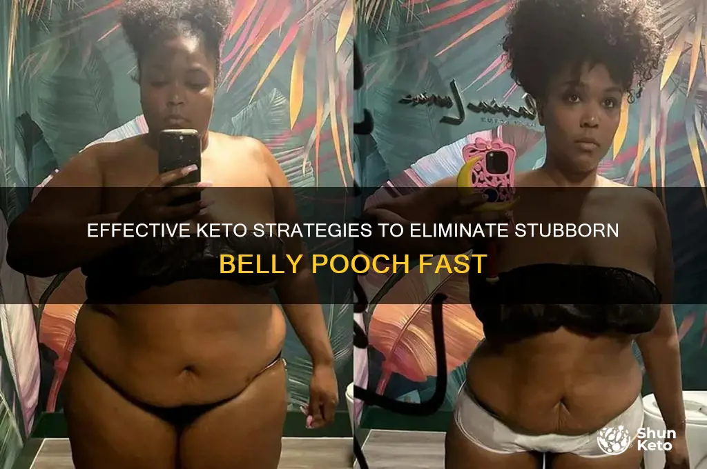 how to lose belly pooch during keto diet