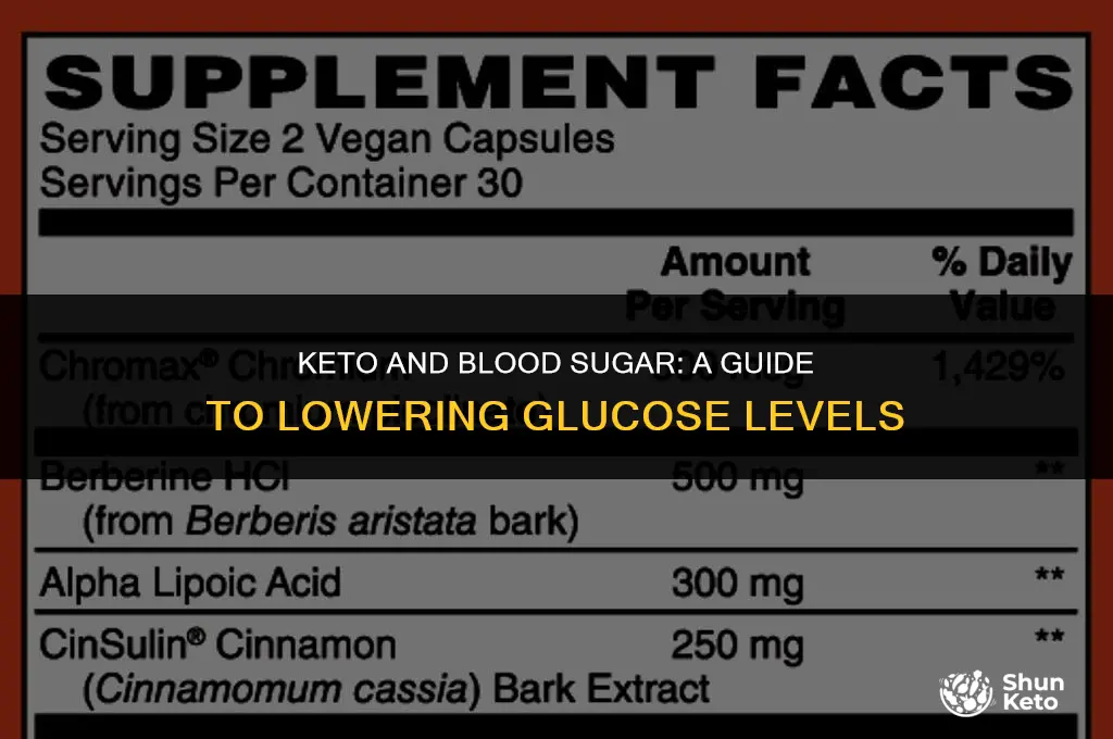 how to lower blood glucose on keto