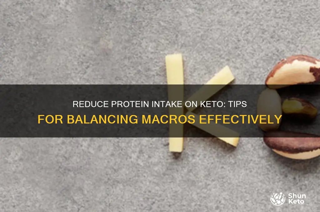 how to lower protein intake on keto diet