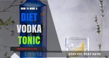 Creating a Diet Vodka Tonic at Home
