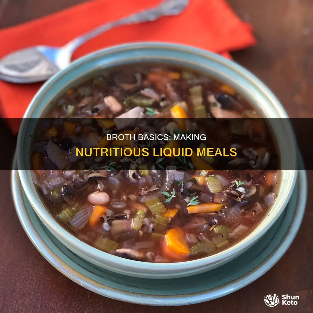 how to make broth for a liquid diet