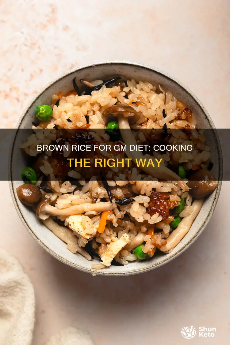 how to make brown rice for gm diet