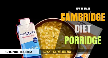 Cambridge Diet Porridge: Quick, Easy, and Delicious!