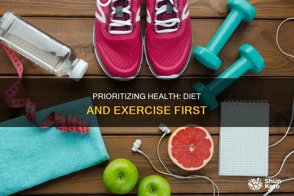 how to make diet and exercise a priority