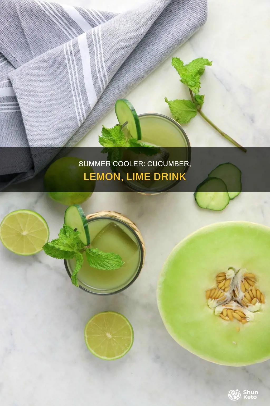 how to make diet cucumber lemon lime drink