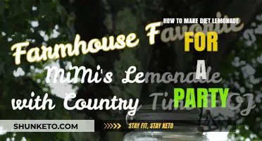 Easy Diet Lemonade: Perfect Party Drink