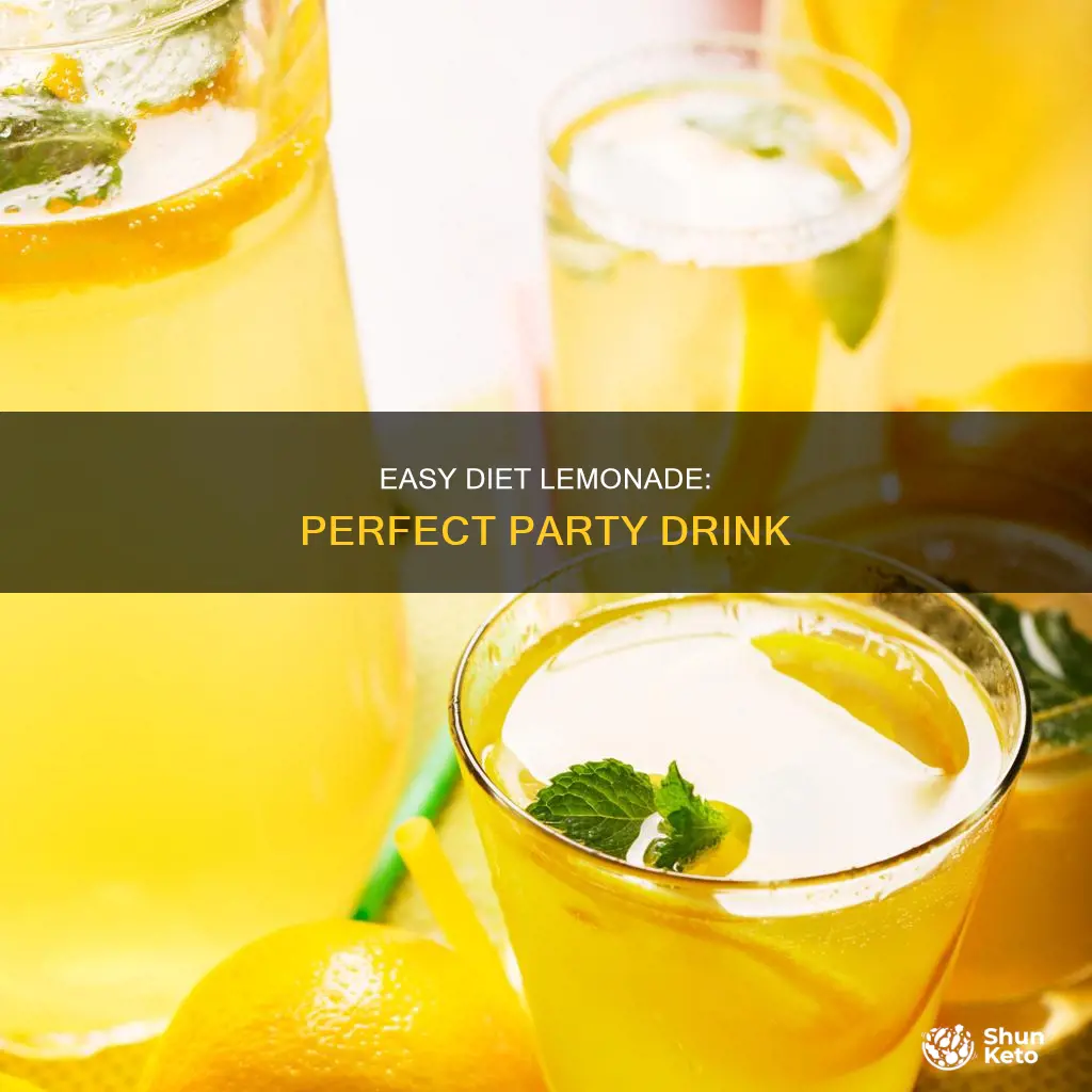 how to make diet lemonade for a party
