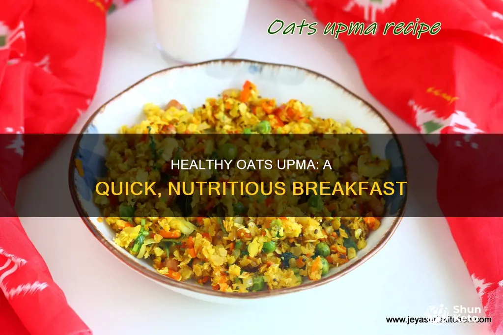 how to make diet oats upma